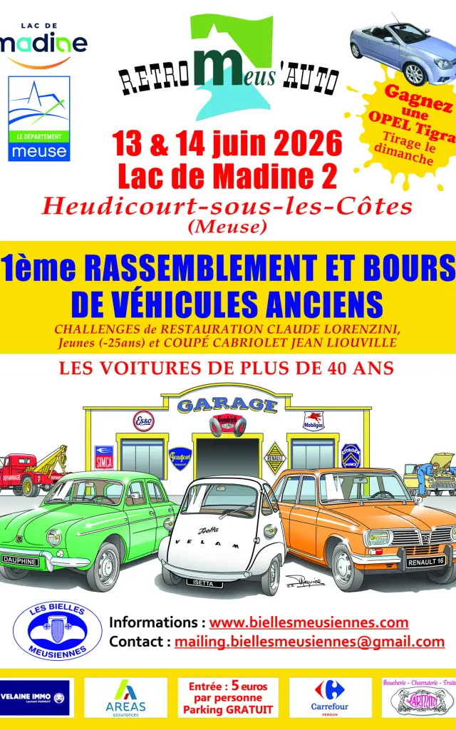 Affiche Provisoire Retro Meuse Auto